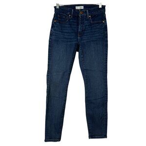 Loft Curvy Skinny Crop Jeans Size 2 Dark Wash Denim